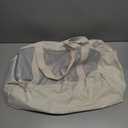 BAGSMART Foldable Duffle Bag for Women - 35L Carry On Weekender Overnight Sports Duffel with Shoe Compartment, Personal Item Travel Workout Bag for Travel Yoga, Beige