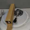 KKTONER PU Leather Round Rolling Stool with Back Rest Height Adjustable Swivel Drafting Work SPA Task Chair with Wheels (White)