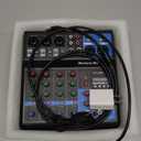 Dj Mixers 5 Channel Audio Mixer Sound Board with Bluetooth, Usb Audio Interface with 48V Phantom Power Sounds Mixer Board with FX Reverb Delay Effect for Streaming