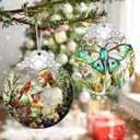 Jesus with Cardinals Ornament  Christmas Ornament & Religious Christmas Decor; Jesus Christ Decoration (Holiday Present, Bauble Present, Memorial Gifts, Gift Idea, Gift Exchange) | Heirloom Keepsake