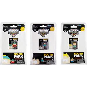 Worlds Smallest South Park Micro Figures 3-Pack Bundle