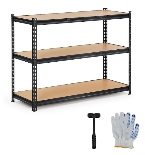 Garvee Heavy Duty Garage Shelving Units 3 Tier Adjustable Storage Shelves Metal Utility Storage Rack