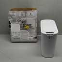 Cesun Automatic Motion Sensor Bathroom Trash Can with Lid, 2.6 Gallon Touchless Trash Bin, Smart Plastic Slim Garbage Can Small White Wastebasket for Toilet, Office, RV, Bedroom, Living Room