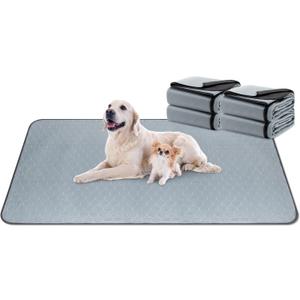 DAHAPYBOO Extra Large Washable Pee Pads for Dogs,4 Pack Reusable Puppy Pads for Dogs,36x72 Non-Slip Waterproof Pet Training Pads for Crate, Playpen, Bed, Sofa,Whelping Box, Potty Training