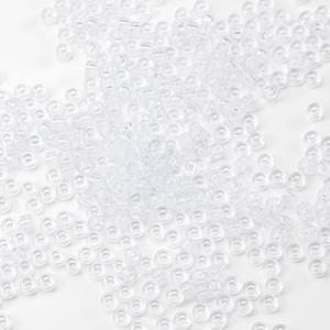 Gxueshan 1000 Pcs Acrylic Translucent White Clear Pony Beads 6x9mm Bulk for DIY Friendship Bracelet Necklace Jewelry Making Earring Hair Braiding Braids Kandi Beads