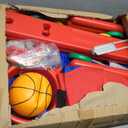 Giant 4 Row Game with Carrying Bag and Mesh Fabric .Giant 4-to-Score Game Set Suitable for Indoor and Outdoor Holiday Parties and Family Gatherings.red
