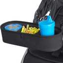 Habitat Universal Stroller Snack Tray with Insulated Cup Holder - Divided Compartment with Secure Non-Slip Straps | Stroller Snack Tray Attachment Fits Most Strollers