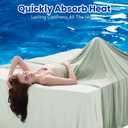 Topcee Cooling Blanket (90"x90"Queen Size) for Night Sweats Absorbs Heat to Keep Adults Cool on Warm Nights, Q-Max 0.5 Cooling Blankets for Hot Sleepers, Ultra-Cool Lightweight Blanket for Bed