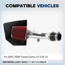 Cold Air Intake Kit Compatible With Toyota Camry Base/Ce/Le/Se/Xle 2.4L 2007-2009