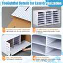 Fuutreo 1 Pc Classroom Construction Paper Storage,Notebook Line