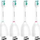 Aoremon Replacement Toothbrush Heads Compatible with Philips sonicare E-Series, 6 Pack Replacement Brush Heads Come with Caps