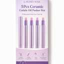5Pcs Ceramic Cuticle Oil Pusher Pen