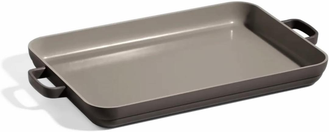 Our Place Griddle Pan - Versatile Nonstick Ceramic Sheet Pan & Stovetop Griddle | Toxin-Free, Dual-Use, with Ergonomic Handles, Size: 17.3"x11.4"/5QT/4.7L