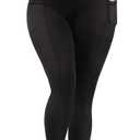 MOOSLOVER Women Corset High Waisted Leggings with Pockets Tummy Control Body Shaper Yoga Pants (Large, #1 Strong Tummy Control-black)