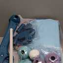 dearlomum Baby Play Mat Gym, Funny Play Piano Tummy Time Activity Mat with 5 Infant Sensory Toys, Music and Lights, Boy & Girl Gifts for Newborns 0 to 3 6 9 12 MonthsNew Blue