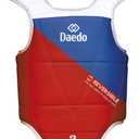 Daedo Taekwondo Trunk Protector, Reversible Blue-Red for Martial Arts Competition & Training, Youth, Lightweight, Durable (XS: 120 to 140 cm (47.24 to 55.12 inches))