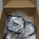 CANEOE Black Modern Ceiling Light Fixtures 6000K Semi Flush Mount Ceiling Lights Hallway Light Fixtures, Acrylic Ceilings Lamp for Hallway Kitchen Bedroom Bathroom