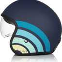 ORIGINE Open Face Motorcycle Helmet Scooter Helmet 3/4 Helmet with Visor DOT Approved, Large 