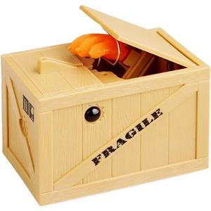 Cat's Claw Money Bank, Terrible Stealing Piggy Bank Prank Toy Cat's Paw Money Bank Money Saving Box Simulated Wooden Box Coin Box Toy