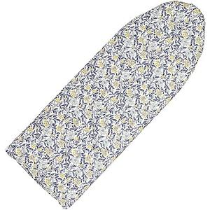 Seiritex Over The Door Ironing Board Cover 13 x 37 inch, Small Ironing Board Cover w Heat Reflective 3 Layers Thick Padding with Hook and Loop Fasteners (Flora)