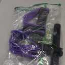 FateFan Multifunction Tension Rope, 6-Tube Elastic Yoga Pedal Puller Resistance Band, Natural Latex Tension Rope Fitness Equipment, for Abdomen/Waist/Arm/Leg Stretching Slimming Training (Purple)