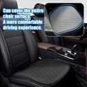 Zpana Gel Car Seat Cushion, Non-Slip & Comfortable Automotive Chair Protector Pad for Driving, Breathable Vehicle Interior Mat Cover Accessories, Universal for SUV Sedan Truck (Black)