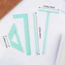 4Pcs Book Cover Maker, Green Acrylic Book Binding Kits Multi-Functional Bookbinding Cover Tool for Album Journal Planner Making Book Covers