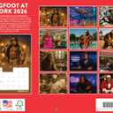 Bigfoot At Work Calendar 2026 Monthly Wall Calender 12 Month | American Made In The USA