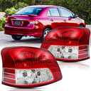Taillights Assembly for 2007 2008 2009 2010 2011 Toyota Yaris Sedan Halogen Tail Lights Replacement Driver and Passenger Side (LH RH).OE Factory Style