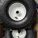 11x4.00-4" Tiller Tire and Wheel, 3/4" Axle Size, 3-1/8" Centered Hub, Compatible with Craftsman & Troy-Bilt Tiller Replacement, 2 Pack-11x4.00-4