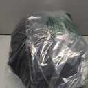 Womens Winter Cropped Puffer Jacket Coat Casual Quilted Baggy Long Sleeve Zip Down Jackets Outerwear (Medium, Black)