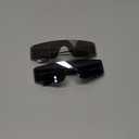 Futuristic Wrap Around Fashion Sunglasses Y2K Silver Trendy Rimless Glasses Cyberpunk Eyewear Women Men Rave Party