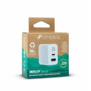 Nimble Wally Duo 32W USB-C/A Wall Charger