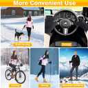 Moon Kitty Womens Winter Running Gloves Windproof Thermal with Touchscreen Fingers Cold Weather Gloves for Women (X-Large, Black)