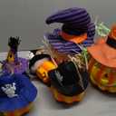 JOYIN 6 Pcs Light Up Pumpkins Halloween Decorations Outdoor Indoor Jack O Lanterns Decor LED Foam Home Large Trick Or Treat Bucket