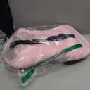 Lumbar Support Pillow for Office Chair, Car Lumbar Pillow Lower Back Pain Relief, Memory Foam Back Cushion with Adjustable Straps, Ergonomic Chair Back Pillow for Gaming Chair, Car, Bed (PINK)