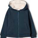 Amazon Essentials x Sofia Grainge Unisex Toddlers and Babies' Zip Hoodie Sweatshirt (0-3 Months, Dark Navy)