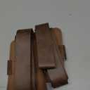 2 Pcs Adjustable 53" Leather Book Strap Carrier Holster Belt Holder Shoulder Carry for Libraries Reading Lover Gifts(Brown)