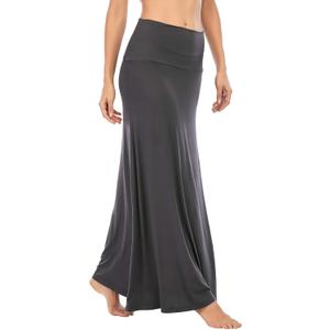American Trends Womens Maxi Skirts Long Skirt for Women High Waist Maxi Dresses (Dark Grey), XL