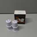 (4PACK) E26/E27 Adapter Converts Outlet to Lamp Socket, 660 Watt, 125 Volt, AC Plug to E26 Two Outlet Light Adapter, White