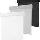 Melodieux 100% Blackout Cordless Free-Stop Roller Shade, Window Blind with Thermal Insulated, UV Protection Fabric. Roller Blind for Office and Home. Easy to Install. White, 33" W x 72" H