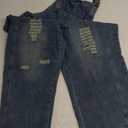 Women's Casual Jean Overalls Size L
