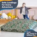 SaferBounce Crash Pad for Kids Sensory | Big 5Ft x 5Ft, 3Ft x 4Ft Or 3Ft x 3Ft | Autism Sensory Crash Mat for Jumping Play | Crashpad | Soft Foam Landing Pad | Giant Mat Pillow | Climbing, Gymnastics
