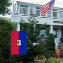 Haiti Garden Flag 12x18 Inch Double-Sided Vivid Color Haiti Flag Indoor and Outdoor Decor for Yards, Lawns, Streets, Parade, Celebration Activities