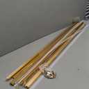 10 Pack 3.3ft/1 Meter Invisible Recessed YW-Shape LED Aluminum Channel System with Milky Cover& End Caps, Suitable for 6mm LED Strip Light Installations (Gold, 10 Pack)