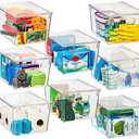ClearSpace Plastic Storage Bins with Lids X-Large – Perfect Kitchen Organization, Desk Organizer or Pantry Storage – Desktop Organizer, Pantry Organization and Storage Bins, Cabinet Organizers