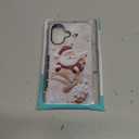 Generic Case Compatible with iPhone 16 - Glossy Hybrid Durable Shockproof Phone Cover,Cases for Woman Girl - Christmas Santa Claus Snowflake