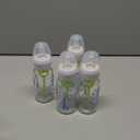 Dr. Brown's Anti-Colic Options+ Narrow Glass Baby Bottle with Level 1 Slow Flow Nipple, BPA-Free, 4 oz/120mL, 4-Pack