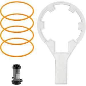 3 x Chlorinator Wrench Opener with CLX200K O-Ring, Chlorinator Lid Wrench Replace for Hayward CL200 CL220 CL2002S Series Chlorinator Lid (5/Pack)