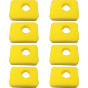 8PCS 799579 Air Filter Foam Filter Yellow 10x8.2cm Filter Cotton Compatible with many lawn mower models For Engine Mower Accessories